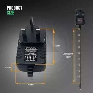 1/2/5/6/8/10A 12V AC DC Adapter Charger Power Supply UK Plug for LED light CCTV - Picture 1 of 28