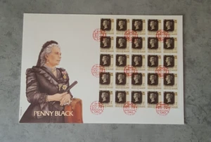 ISLE OF MAN-THE PENNY BLACK FIRST DAY COVER DOUGLAS 1990 MNH - Picture 1 of 2
