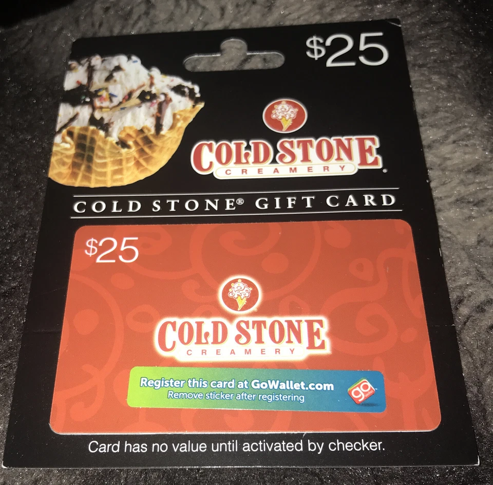COLD STONE CREAMERY GIFT CARD HANGER NO VALUE COLLECTIBLE US NEW - Image 1 of 1