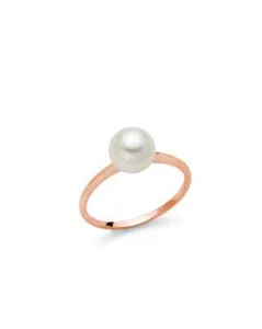 MILUNA ANELLO ORO ROSA 18KT E PERLA NATURALE DONNA REFERENZA PLI1591R NUOVO - Imagen 1 de 2