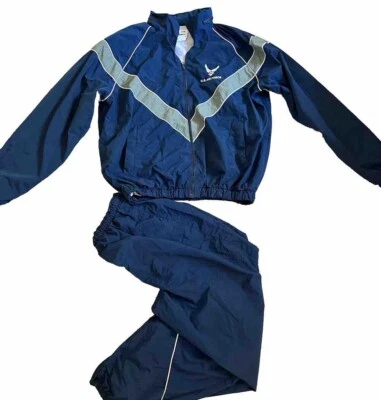 Chaqueta cortavientos de colección de la Fuerza Aérea de los 90 cremallera completa bloque de color grande para hombre Foto 1 de 4