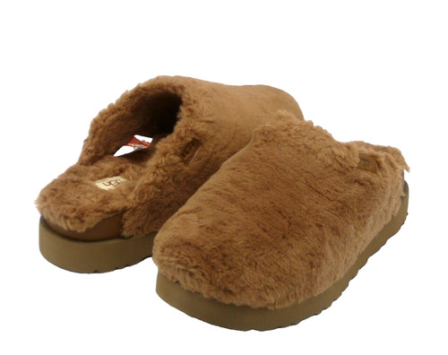 UGG FUZZ SUGAR SLIDE DONNA SANDALO LEGNO DURO US 5 UK 3 EU 36
