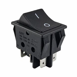 Interruttore on/on 6 pin 16A 250~, interruttore a bilanciere, interruttore a levetta, interruttore dispositivo - Foto 1 di 5