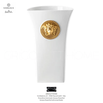 Versace Rosenthal - Medusa Madness White - Vase H 10.23 Inches - Image 1 of 4