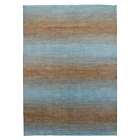 10&#39;1&quot;x14&#39; Orange Pure Wool Hand Knotted Modern Chiaroscuro Collection Rug G79174