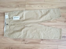 Men's The Stronghold Relaxed Tapered Beige Trousers Size W34 L30 New With Label 