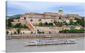 ARTCANVAS Buda Castle Budapest Hungary Canvas Art Print - Picture 1 of 11