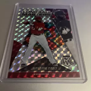 2022 Panini Mosaic LONGBALL MASTERS Nelson Cruz BASE MOSAIC Prizm #LM-14! (F1) - Picture 1 of 2