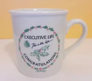 Executive Life This is the Life Christmas Coffee Cup Mug Life Insurance Free Shp - Picture 1 of 4