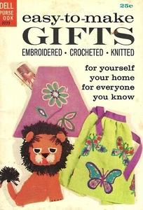 Easy To Make Gifts, Dell Purse Book, 1963 Embroidered Crocheted Knitted - Imagen 1 de 1