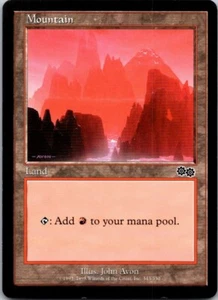 Magic the Gathering Mountain #343 Urza's Saga MTG spedizione gratuita! - Foto 1 di 1
