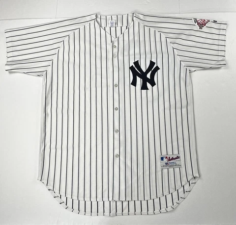VINTAGE New York Yankees 100th Anniversary Alfonso Soriano #12 Jersey Size 52 Cover