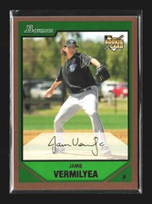 2007 Bowman Baseball Gold RC #BDP8 Jamie Vermilyea Gold