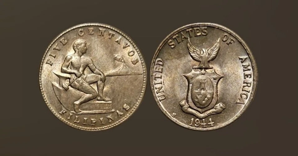 Philippines 5 Centavos ~ Brilliant Uncirculated ~ San Francisco-1944 - Image 1 of 1