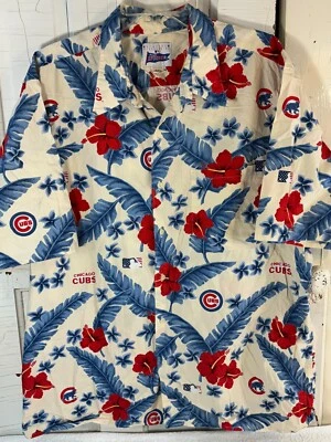 Reyn Spooner Chicago Cubs Hawaiian Short Sleeved Shirt MLB Men's Size XXL Cotton - Image 1 of 4