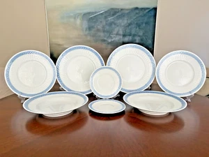 Royal Copenhagen Fan Service Blue 8pcs Dinner Place Setting 10" Soup bowl incl - Picture 1 of 17