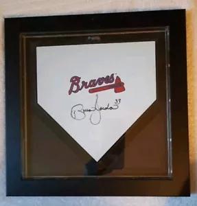 Brian Jordan Atlanta Braves FIRMADO Enmarcado Autografiado Home Plates Base. Béisbol - Imagen 1 de 11