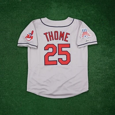 Jim Thome 1997 Cleveland Indians Men's Grey Road Jersey w/ All Star Patch - Image 1 of 4