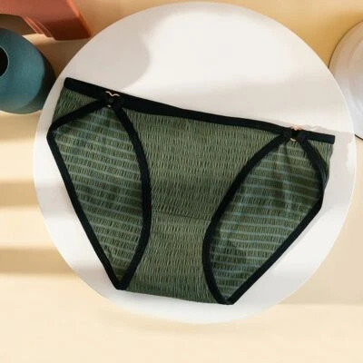 Ropa Interior Mujeres Tanga Cintura Media Sexy Calzoncillos Rayas Bragas Lencería Foto 1 de 4