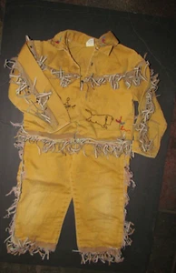 Vtg 1950's "Walls of Texas" Native American Cowboy Set Child's Size 4 L@@K - Picture 1 of 9
