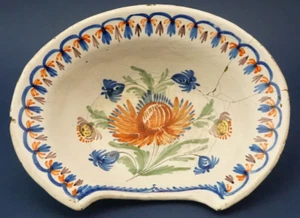 Alter Keramik Friseur Teller Schale Holland Blue Delft 1600 17. XVIII Jh. - Bild 1 von 15