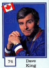 1992 Finnish Semic Stickers Snickers Backs #74 Dave King