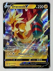 Dracozolt V Ultra Rare Holo Evolving Skies Pokemon Card 058 Near Mint - Picture 1 of 3