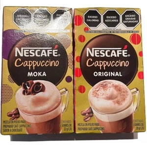 2X NESCAFE CAPPUCCINO MOKA/ORIGINAL 12 SOBRES MEXICAN COFFEE INSTANT CAPPUCCINO - Picture 1 of 2