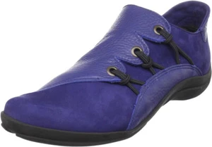 EUC Arche FRANCE Costic Slip-On comfort shoes sneakers cobalt blue leather 6 36 - Picture 1 of 11