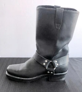 Dingo Mens Leather Harness Motorcycle Riding Boots DI19057 Size 9.5EW Square Toe - Picture 1 of 13