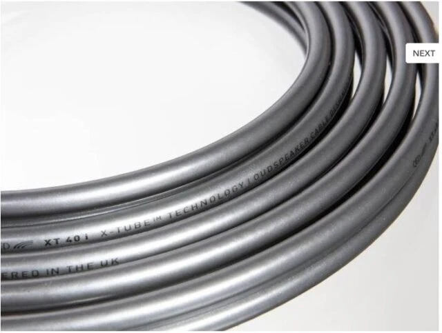 QED XT40i Cavo Audio con Tecnologia X-Tube per Diffusori Acustici Terminati con Connettori a Banana Airloc 3m - Nero