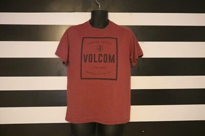 Volcom Men's T – Shirt Cotton Short Sleeve Burgundy Size M - Image 1 of 4