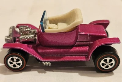 1968 Redline Hot Wheels  "Original Sweet Sixteen" Hot Heap "Pink" *Restored* - Image 1 of 4