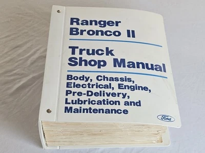 Ford Ranger Bronco II Truck Shop Manual Mecânico Garagem Deve Ter Antigo 1985 - Imagem 1 de 4
