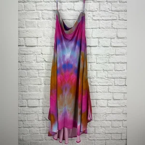 Blank London Anthropologie Rainbow Ombre Watercolor Maxi Skirt Large - Picture 1 of 15