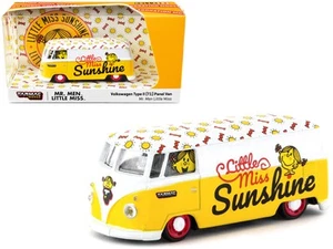 Volkswagen Type II (T1) Panel Van Yellow and White 1/64 Diecast Model Car - Picture 1 of 2