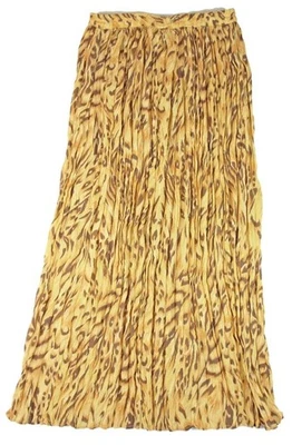 Maxi Vestido Falda Plisada Solitario Mujer 30" Cintura Largo Elástico Estampado Animal Foto 1 de 4