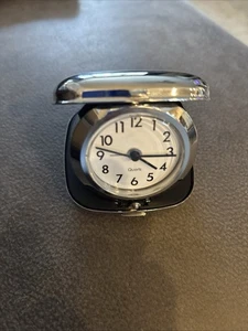 Sheridan Non Tarnish Desk Clock Alarm Monogrammed G27b - Picture 1 of 8