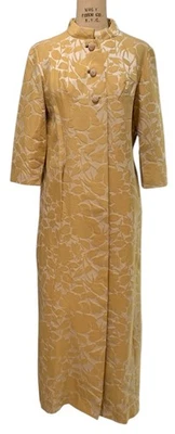 Abrigo de ópera de noche vintage de finales de los 60 para mujer manga larga 3/4 - talla M/L - dorado Foto 1 de 4