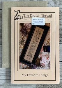 The Drawn Thread MY FAVORITE THINGS Counted Cross Stitch Pattern & Linen - Picture 1 of 4