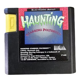 Haunting Starring Polterguy (Sega Genesis, 1993) CART ONLY Tested works