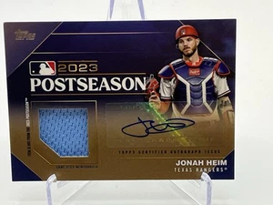 2024 Topps Series 1 - Postseason GOLD Relics Auto #PPAR-JH JONAH HEIM 15/25 - Picture 1 of 2