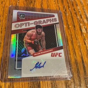 Islam Makhachev 2022 Panini Donruss Optic UFC Opti-Graphs Autograph Auto Card - Picture 1 of 4