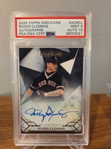 Roger Clemens auto 2020 Topps Diamond Icons PSA 9/10 Autograph #6/10 HOF Red Sox - Picture 1 of 2