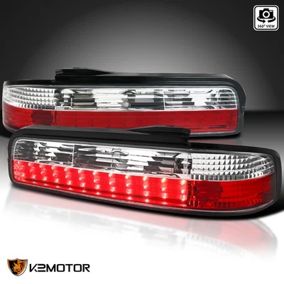 Red/Clear Fits 1989-1994 240SX S13 Coupe LED Tail Lights Brake Lamps 89-94 Foto 1 de 4