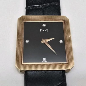 PIAGET PROTOCOLE 9154 MANUAL WIND 18K YELLOW GOLD ONYX DIAL 25 MM (UNPOLISHED) - Picture 1 of 18