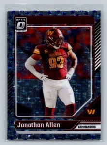 2024 Donruss Optic #200 Jonathan Allen Stars Emoji SP NFL Washington Commanders - Picture 1 of 2