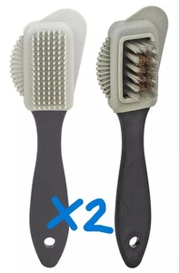 2 Suede Nubuck Brush For UGG & Leather Cleaning Reviving Stain Remover Quality - Picture 1 of 5
