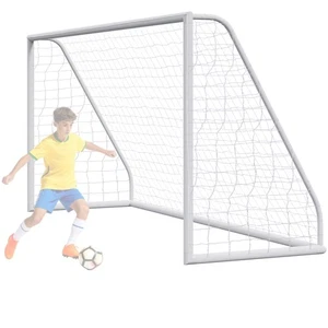 12 x 6' Soccer Goal for Backyard Weatherproof Soccer Training Equipment White - Picture 1 of 20