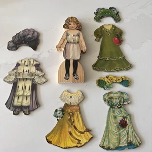 Raphael Tuck Paper Dolls Dainty Dollies Serie "Gentle Gladys" auf Holz RAR - Bild 1 von 16
